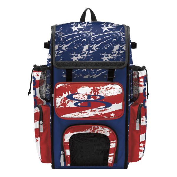 Superpack USA Duty Bat Bag 2.0 Red/Royal Blue/White