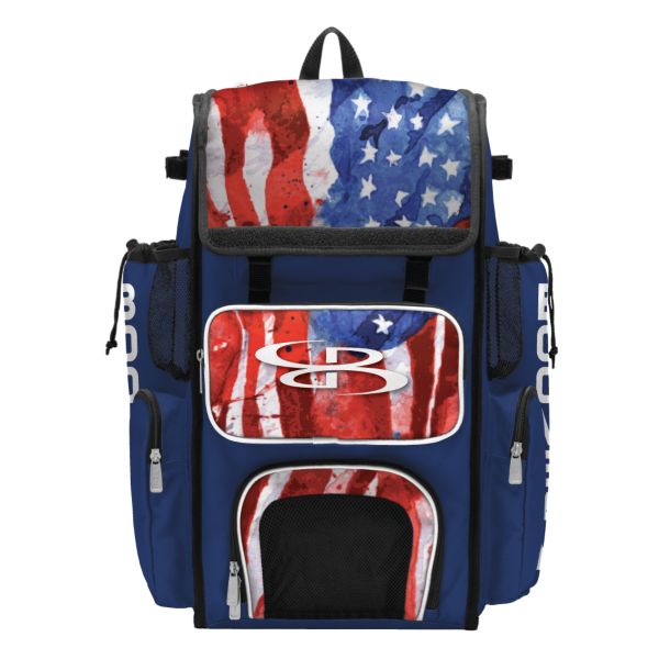 Superpack USA Watercolor Bat Bag 2.0 Royal Blue/White/Red