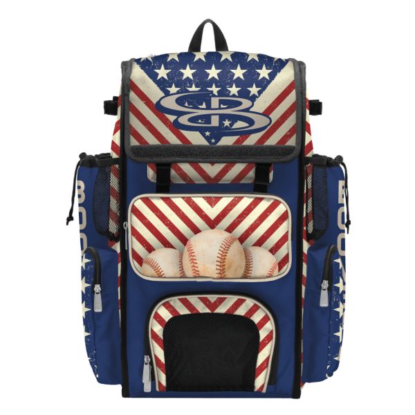 Superpack USA Pennant Bat Bag 2.0 Red/Royal Blue/Vegas Gold