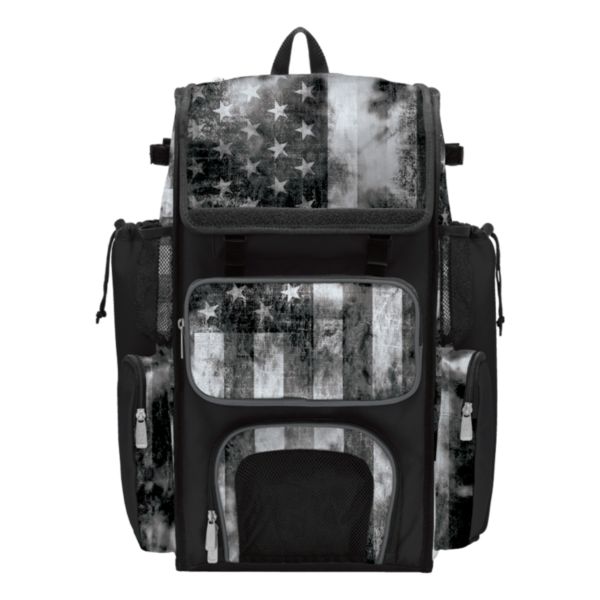 Superpack USA Old Glory Black Ops Bat Bag 2.0 Black/Charcoal/White
