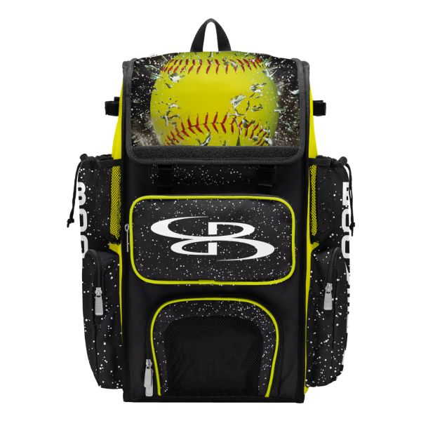 Superpack Softball Highlight Bat Bag 2.0 Black/Optic Yellow/Red