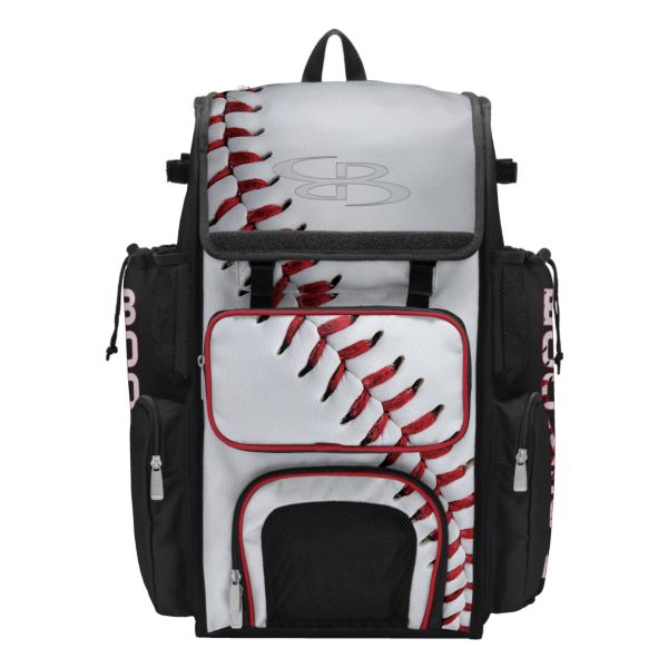 Superpack 2.0 Bat Bag Homerun Baseball White/Black/Red