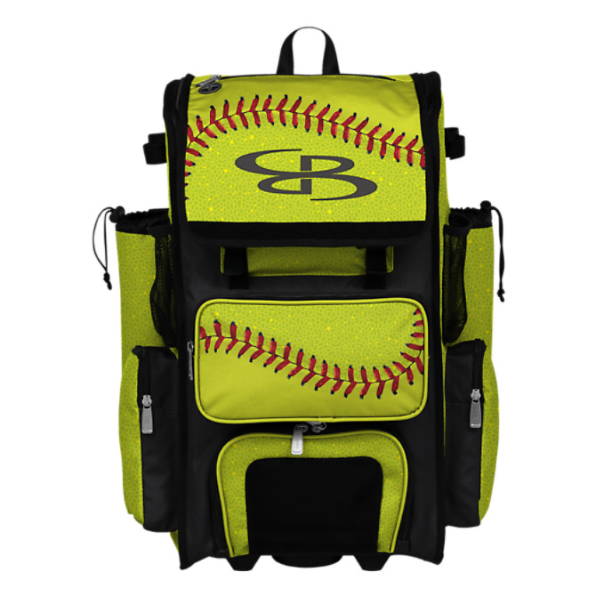 Wheeled Bag Boombah Brute Camo Rolling Baseball/Softball Bat Bag Multiple Color Options Holds 4 Bats and Room for Gear 35 x 15 x 12-1/2