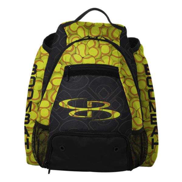 Prospect Batpack Softball Black/Optic Yellow/Red