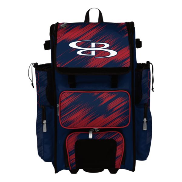 Rolling Superpack Hybrid Scratch Bat Pack Navy/Red