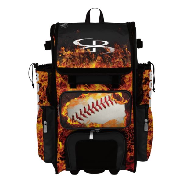 Rolling Superpack Hybrid Fire Ball Bat Pack Black/Orange/White