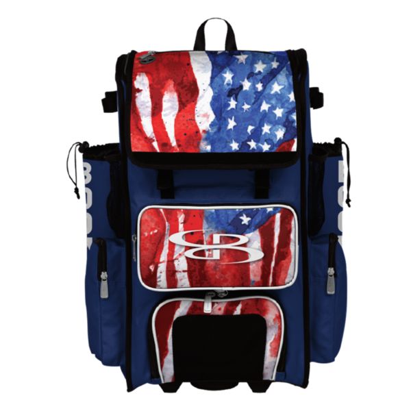 Superpack Hybrid USA Watercolor Rolling Bat Bag