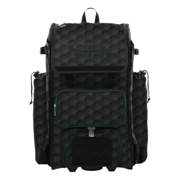 Catcher's Superpack Hybrid 3DHC Bat Bag Black/Dark Green