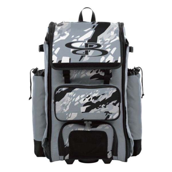 Catcher's Superpack Hybrid Hexfire Bat Bag Black/Gray/White