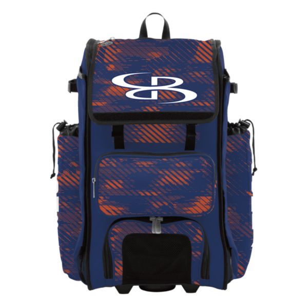 Rolling Catcher's Superpack Bat Bag Force Royal/Orange