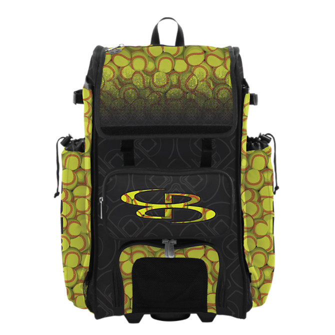Boombah Catchers Superpack Hybrid Rolling Bat Bag Multiple Colors Wheeled & Backpack Version 