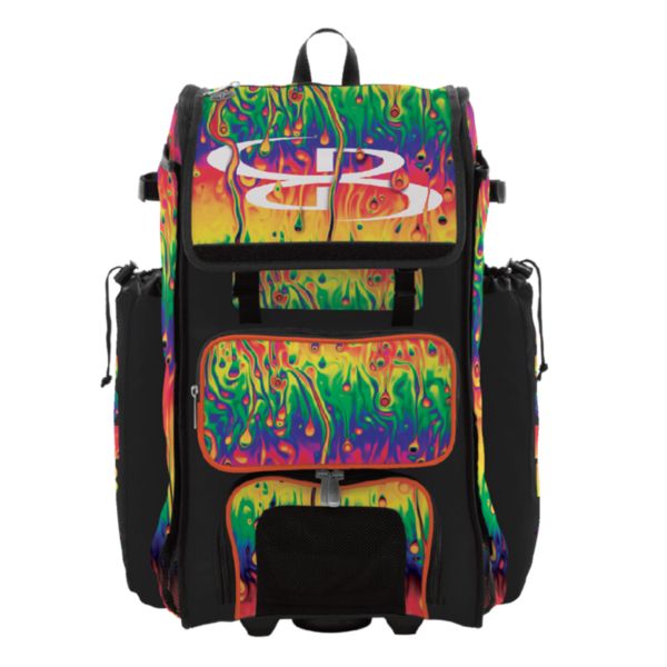 Rolling Catcher's Superpack Bat Bag Lava Multi