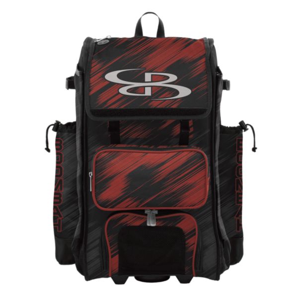 Rolling Catcher's Superpack Bat Bag Scratch Black/Red