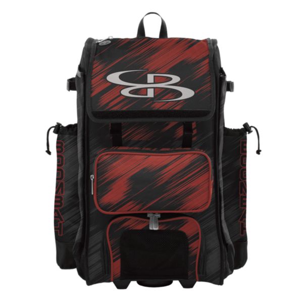 Rolling Catcher's Superpack Bat Bag Scratch Black/Red