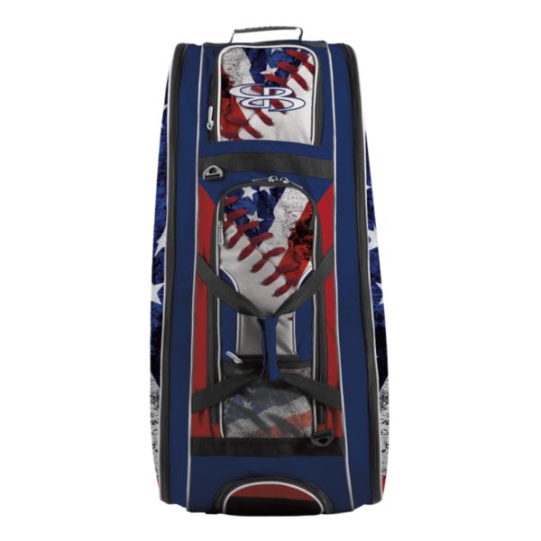 Rolling Beast Bat Bag 2.0 USA Baseball Royal Blue/Red/White