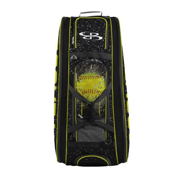 Rolling Beast Bat Bag 2.0 Softball Highlight Black/Optic Yellow/Red