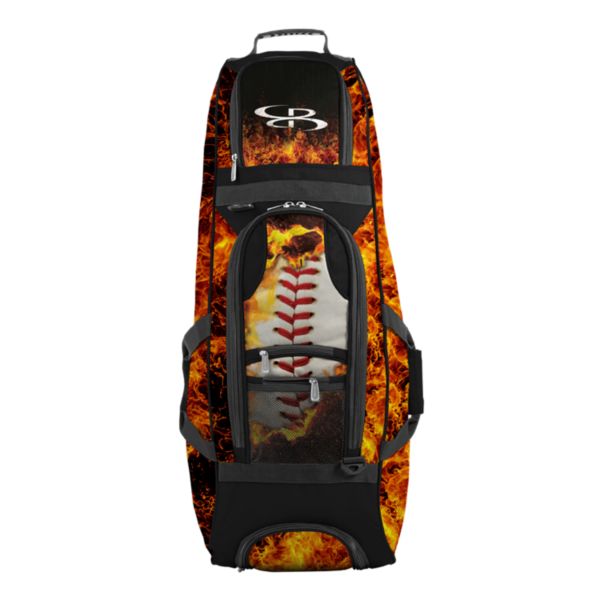 Spartan Rolling Bat Bag 2.0 Fireball Black/Orange/White