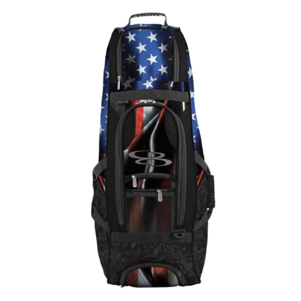 Spartan Rolling Bat Bag 2.0 USA Black Ops Black/Royal Blue/Red