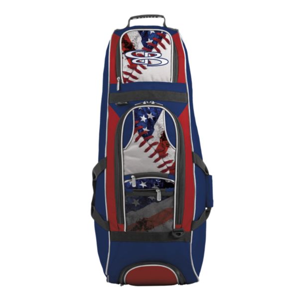 Spartan Rolling Bat Bag 2.0 USA Baseball Royal Blue/Red/White