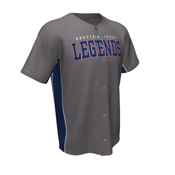 Custom Youth Full Button SS Baseball Jersey