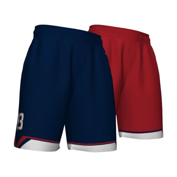 Custom Men's Basketball Fadeaway Series Reversible Short