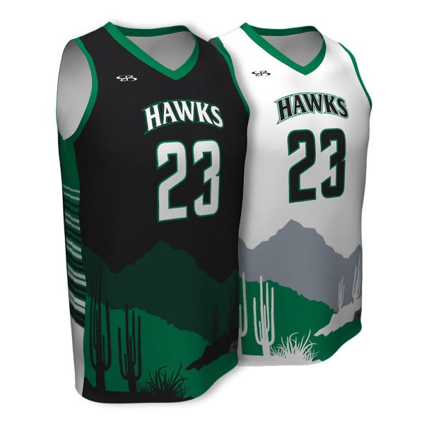 Custom Youth Basketball Fadeaway Series Reversible Jersey