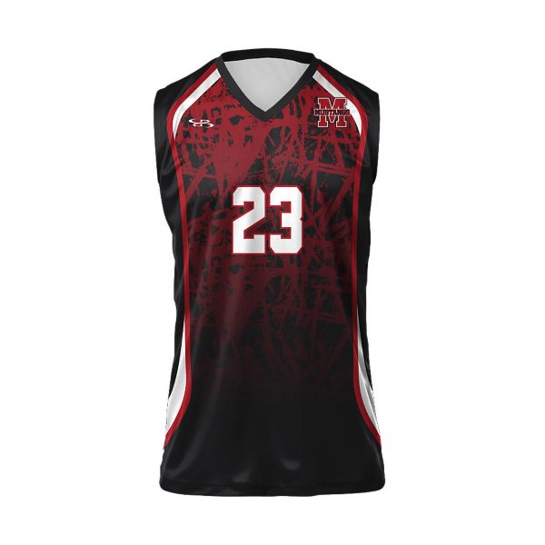 Boys' Custom Full Dye V-Neck Sleeveless Jersey (FD-3181)