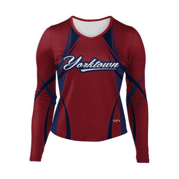 Girls' Full Dye, Cheer Long Sleeve Uniform (FD-3052W)