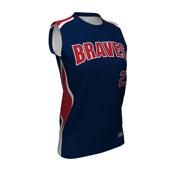 Custom Women's Semi-Fitted SL Crew Neck Softball Jersey