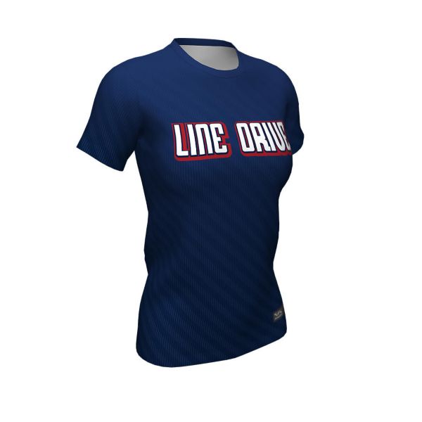 Custom Women's Softball Semi-Fitted Crew Neck Tee