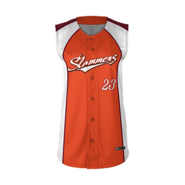 Custom Girl's Full Button SL Softball Jersey