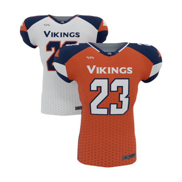 Custom Youth Football Reversible Medallion Collar Jersey