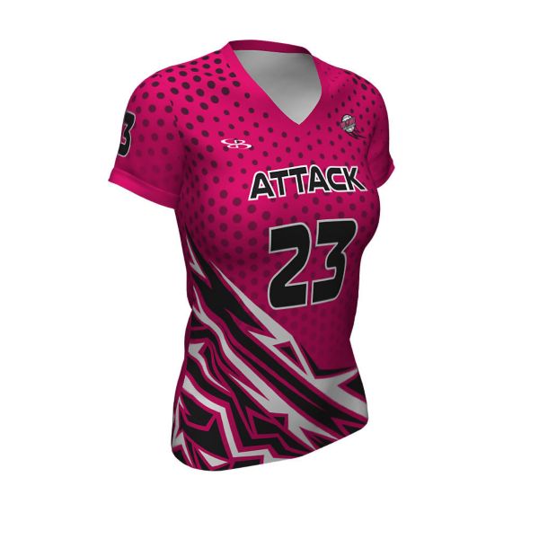 Full Dye, Volleyball Semi-Fitted Short Sleeve Uniform Top (FD-3182W)