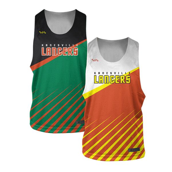 Full Dye, Lacrosse 2-Ply Reversible Pinnie Uniform Top  (FD-3027, FD-3024Y)