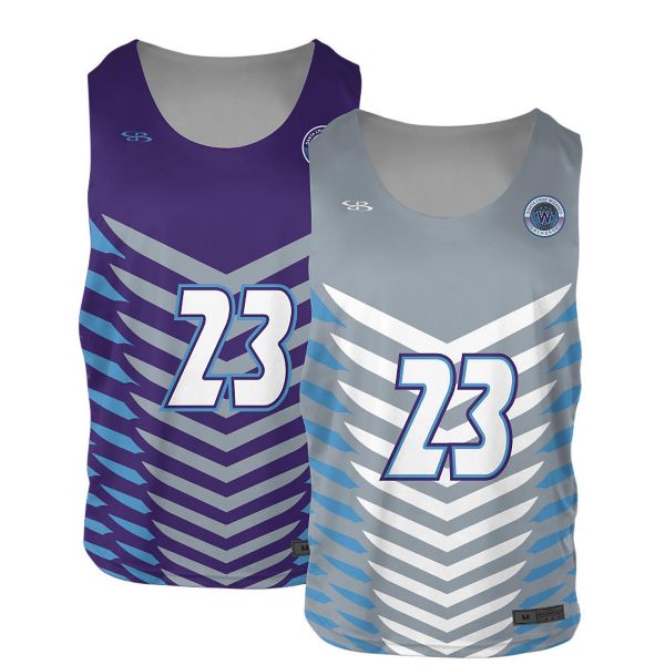 Full Dye, Lacrosse 2-Ply Reversible Pinnie Practice Jersey Top  (FD-3042)