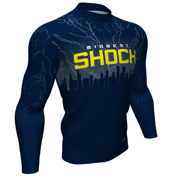 Custom Men's LS Mock Neck Compression