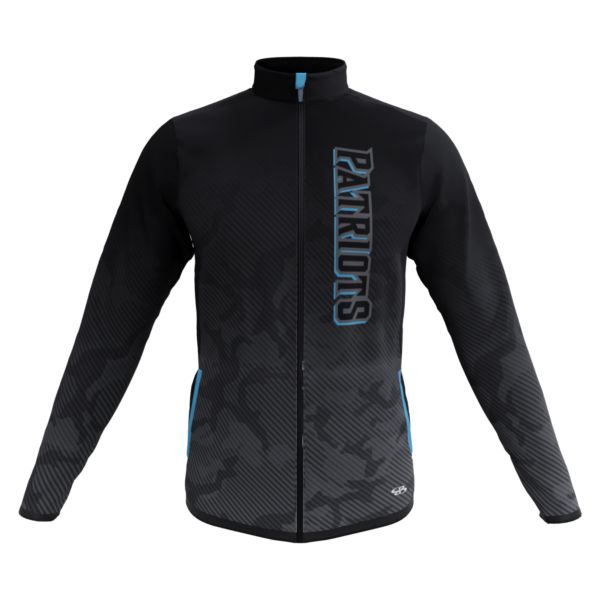 Custom Men's Sleek Woven Warm-Up Full-Zip Jacket