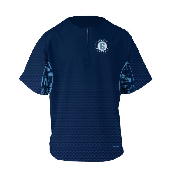 Youth Custom Prime Tech Woven Short Sleeve Quarter Zip Pullover