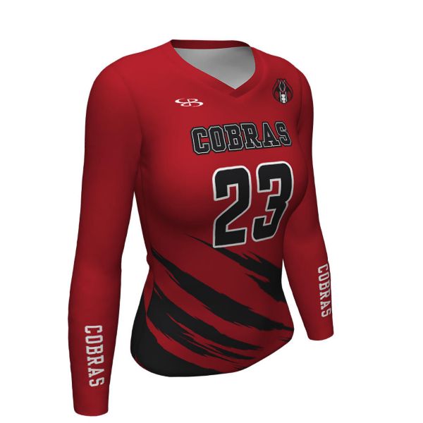 Custom Women's Volleyball Fitted LS Jersey