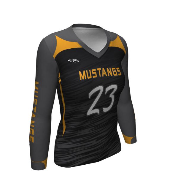 Custom Women's Volleyball Semi-Fitted LS Jersey