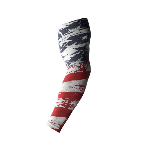 Full Dye Compression Sleeve 1007 Navy/Red/White