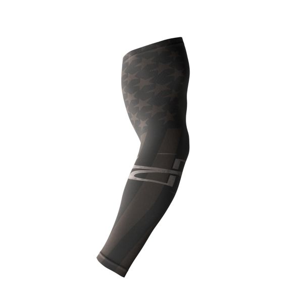 Full Dye Compression Sleeve 1008 Black/Gray/Dark Charcoal