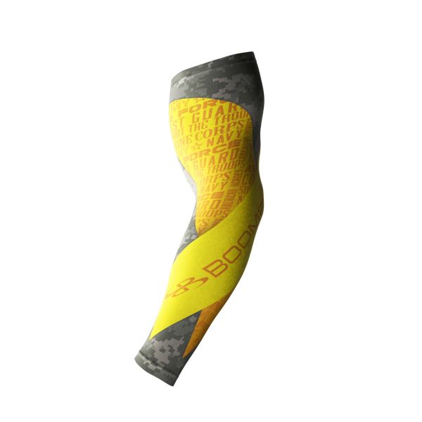 Full Dye Compression Sleeve 1010 Gold/Black/Yellow