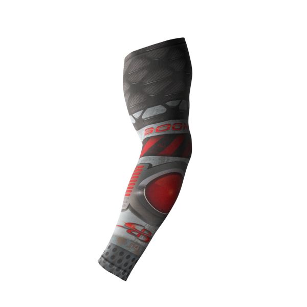 Full Dye Compression Sleeve 1014 Black/Gray/Red