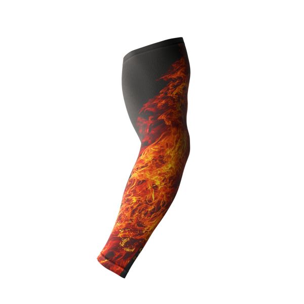 Full Dye Compression Sleeve 1017 Black/Flame/Orange