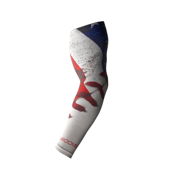 Full Dye Compression Sleeve 1021 Black/Red/Royal Blue/White