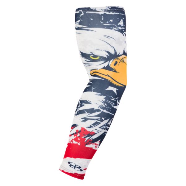 Boombah INK USA Compression Sleeve 8002 Navy/Red/White