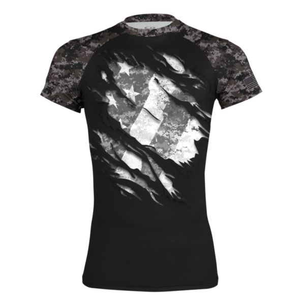 Boombah INK Men's Flag USA Short Sleeve Compression Shirt