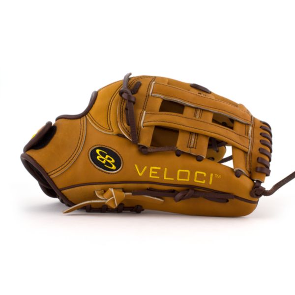 Veloci GR Series Fastpitch Fielding Glove with B4 H-Web and Soft Cowhide Leather MBR/BR