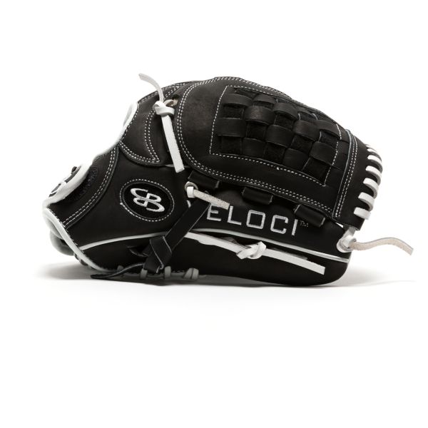 Veloci GR Series Fastpitch Fielding Glove with B7 Basket Web and Soft Cowhide Leather B/W